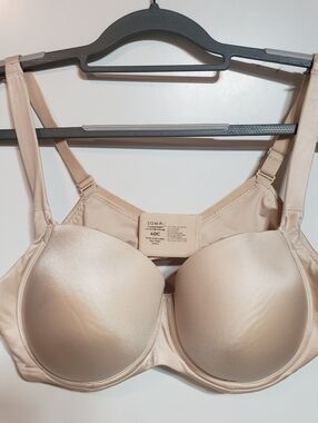 Soma Beige Stunning Support Full Smooth Coverage Bra 40 C Wide Band Sides